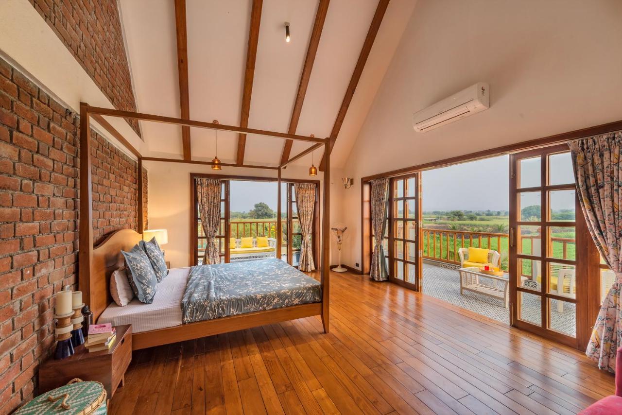 Saffronstays Happy Fields, Pune - Luxury Farmstay With Farm To Table Food מראה חיצוני תמונה
